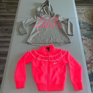 Nike Zip-Up Jacket & Nike Hooded Long Sleeve Tee Size 2T-3T